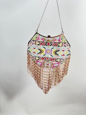 Vintage Badgley Mischka Beaded Fringe Bag
